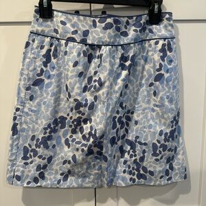 Vineyard Vines Blue and White Bubble Mini Skirt